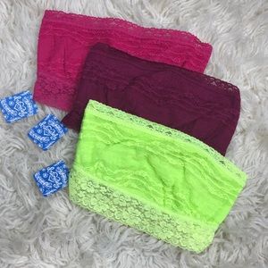 Free People Lace Bandeau - NEON last one left